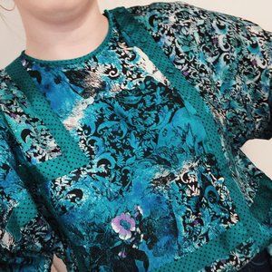 1980's vintage top and skirt set